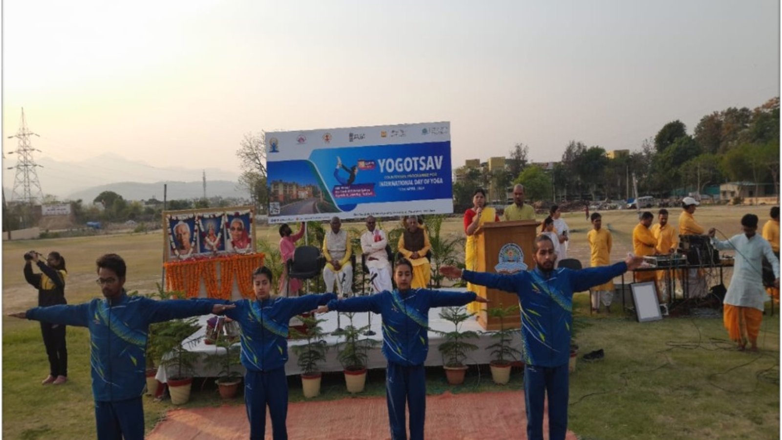 'Countdown yoga day protocol program' organized in dsvv Haridwar 2024 