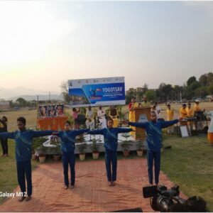 'Countdown yoga day protocol program' organized in dsvv Haridwar 2024