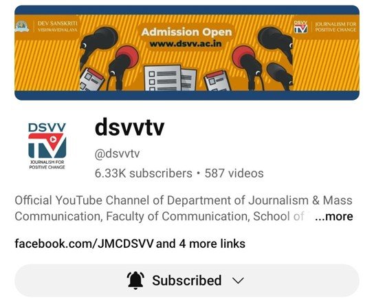 DSVV JMC DSVVTv